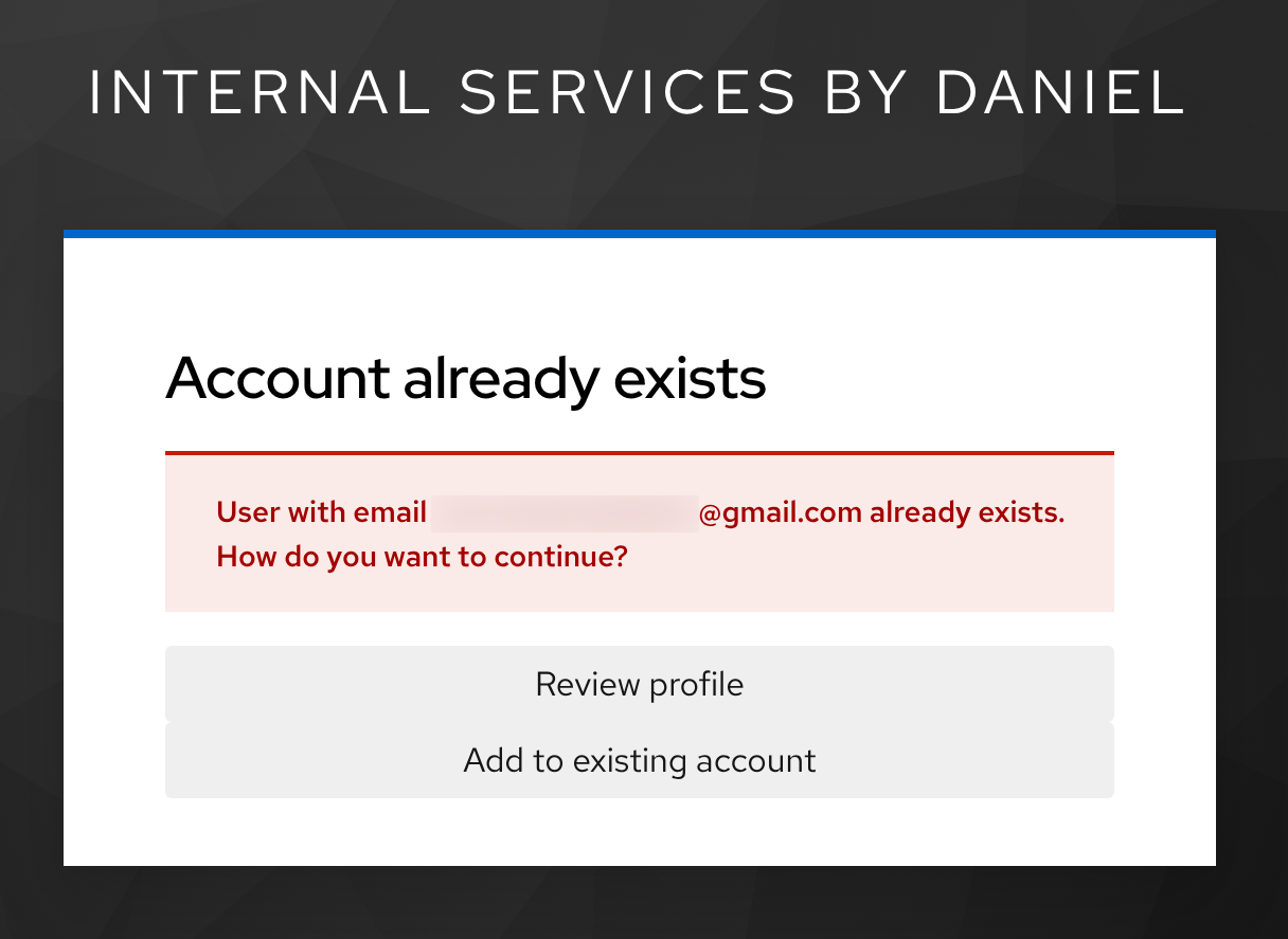 Account linking prompt